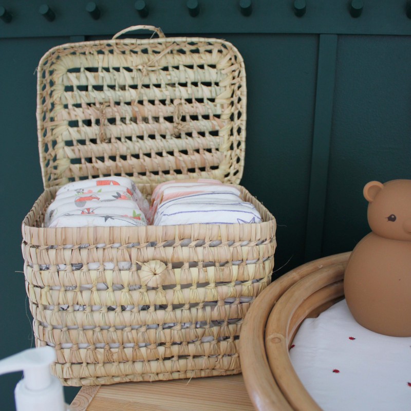 boite pour ranger les couches bébé